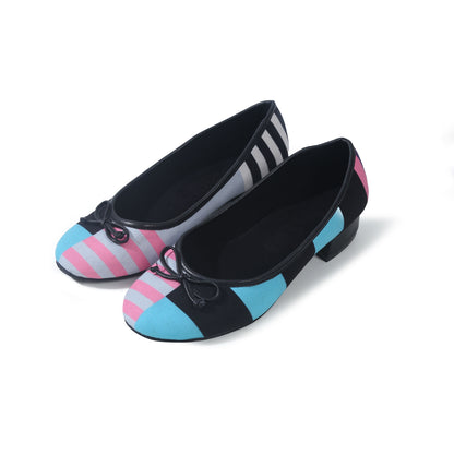 Stripes Ballet Flats