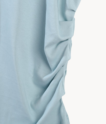 Pleated Tee in Mint