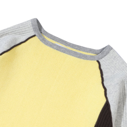 Raglan Knit Top - Yellow