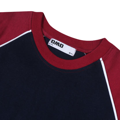 Heavy Raglan Short Sleeve Top - Navy