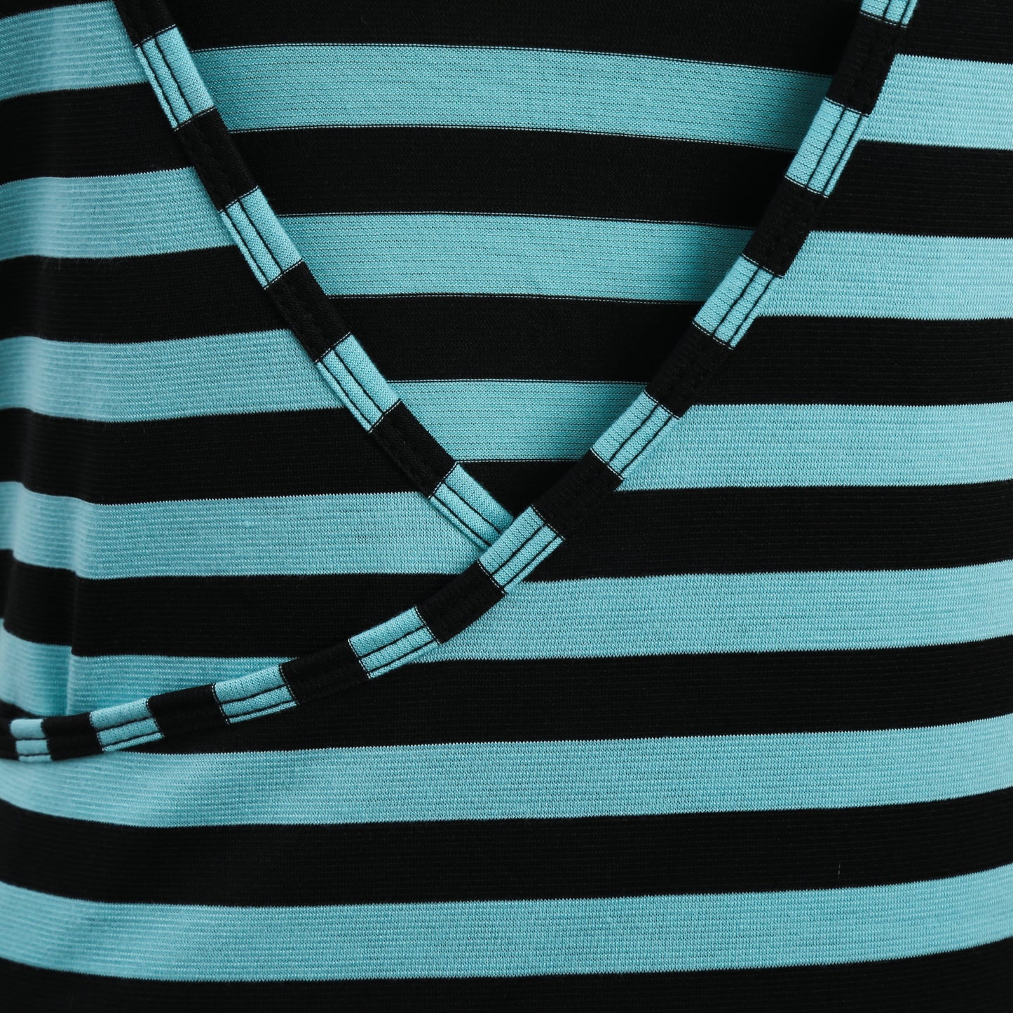 Bandeau Twist Top in Black/Mint