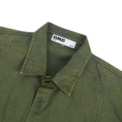 Washed Chore Jacket in Green