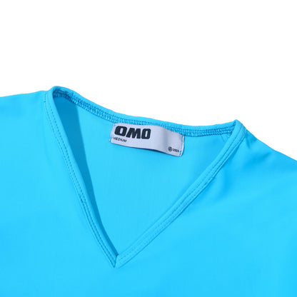 V-Neck Top in Azure