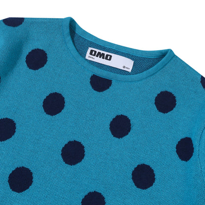 Polkadot Knit Top - Teal