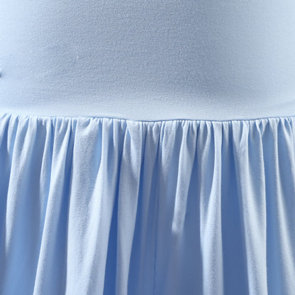 Foldover Harem Pants in Baby Blue