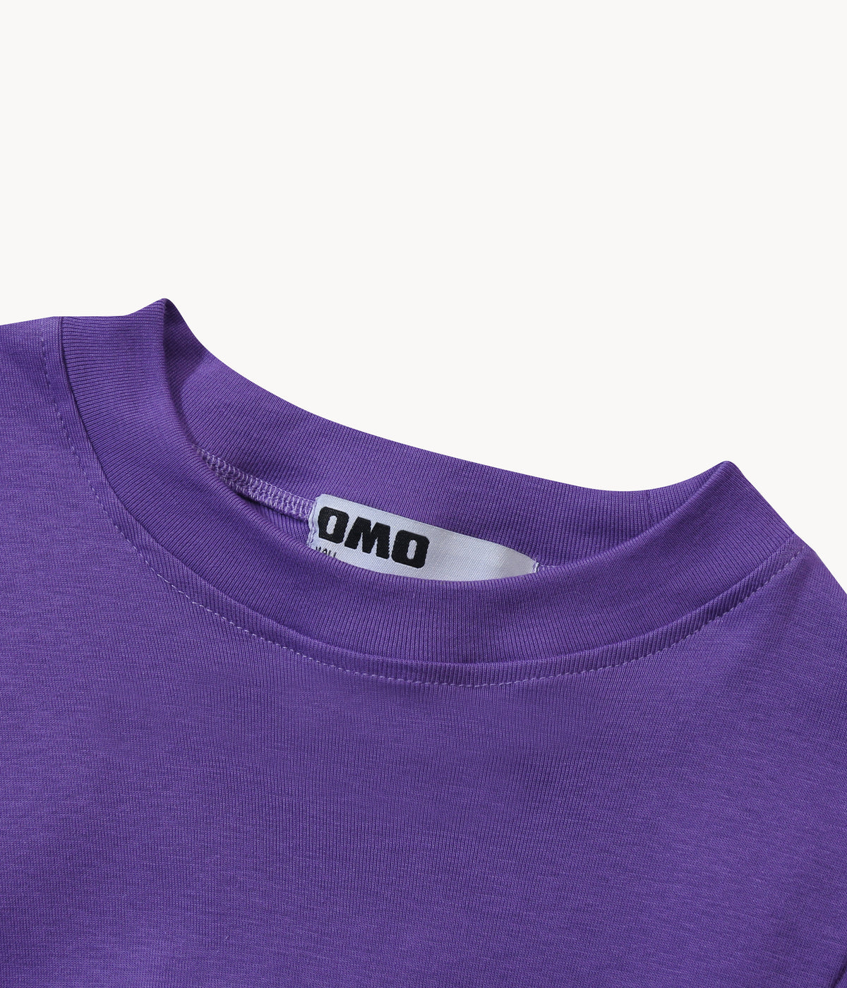 Pleated Tee in Purple