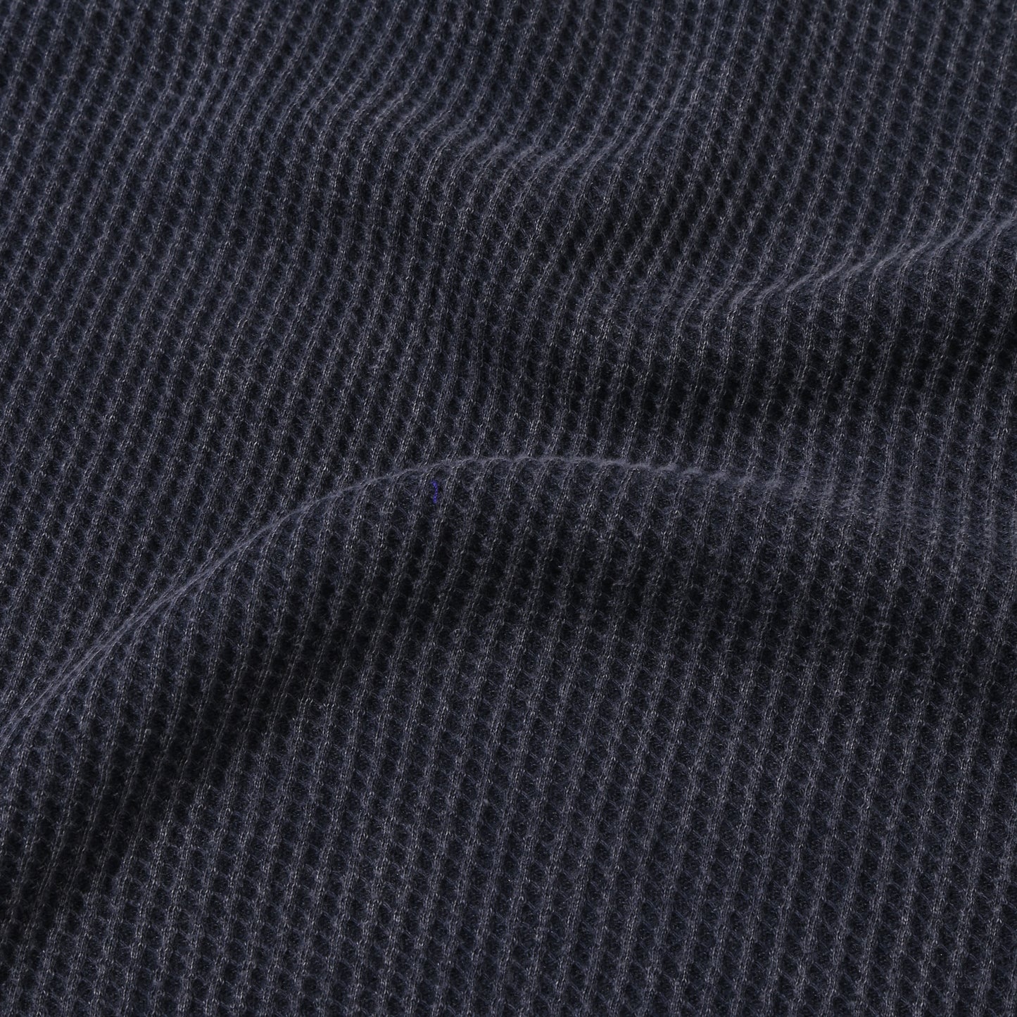 Waffle Washed Tee in Navy