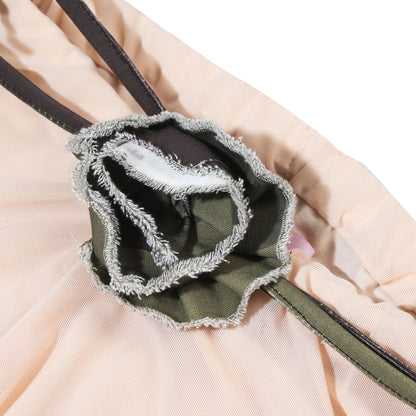 Nude Midi Skirt