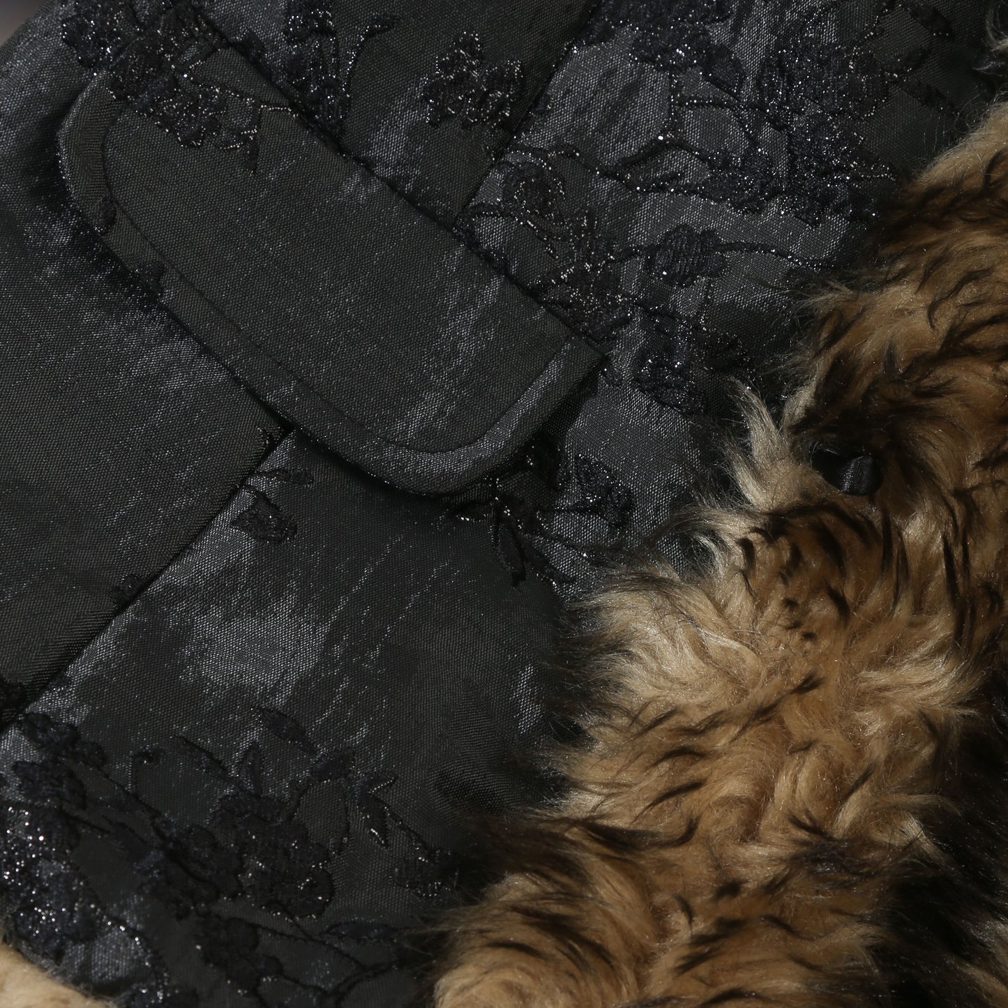 Jacquard Faux Fur Jacket