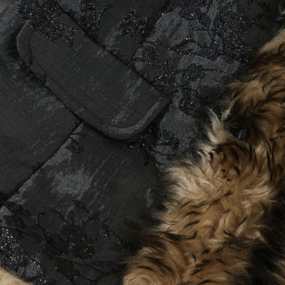 Jacquard Faux Fur Jacket