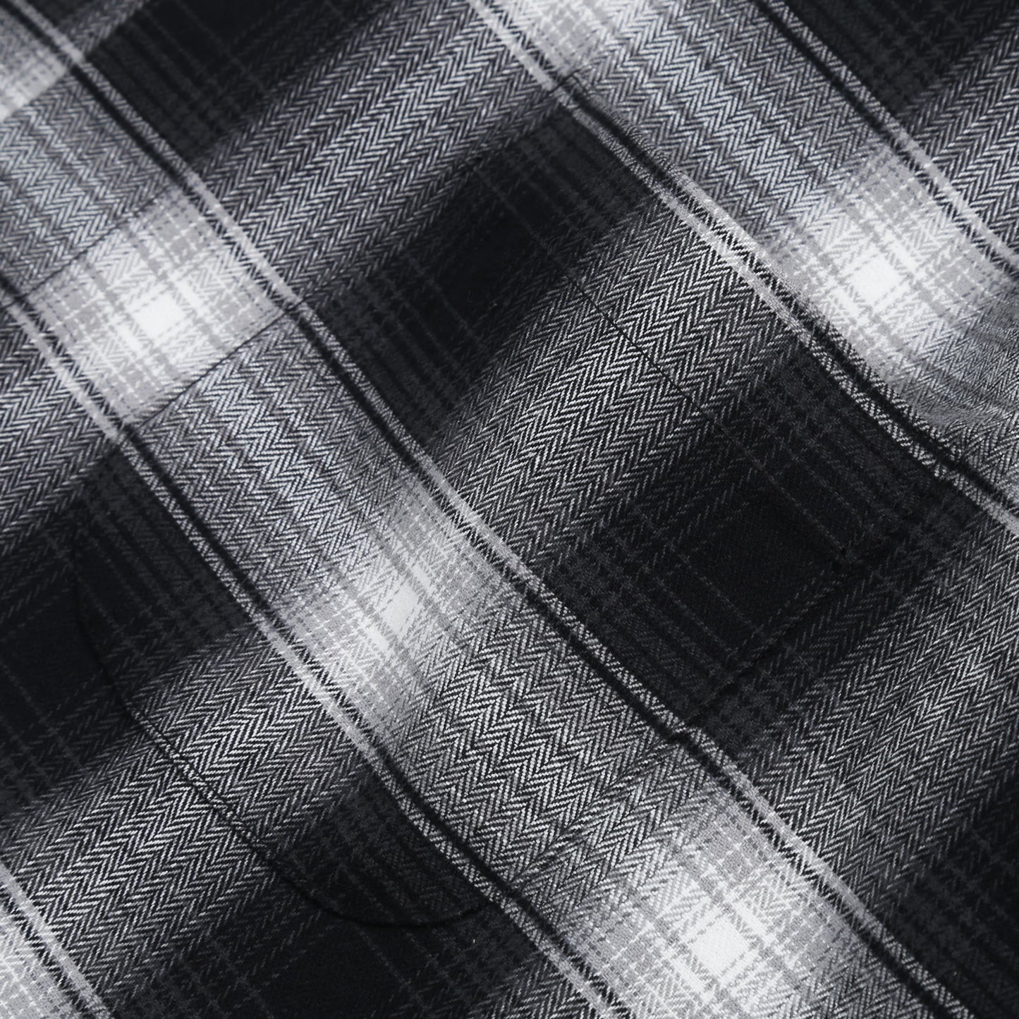 Flannel Pattern Shirt in Black/White