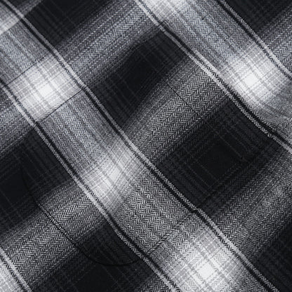 Flannel Pattern Shirt in Black/White