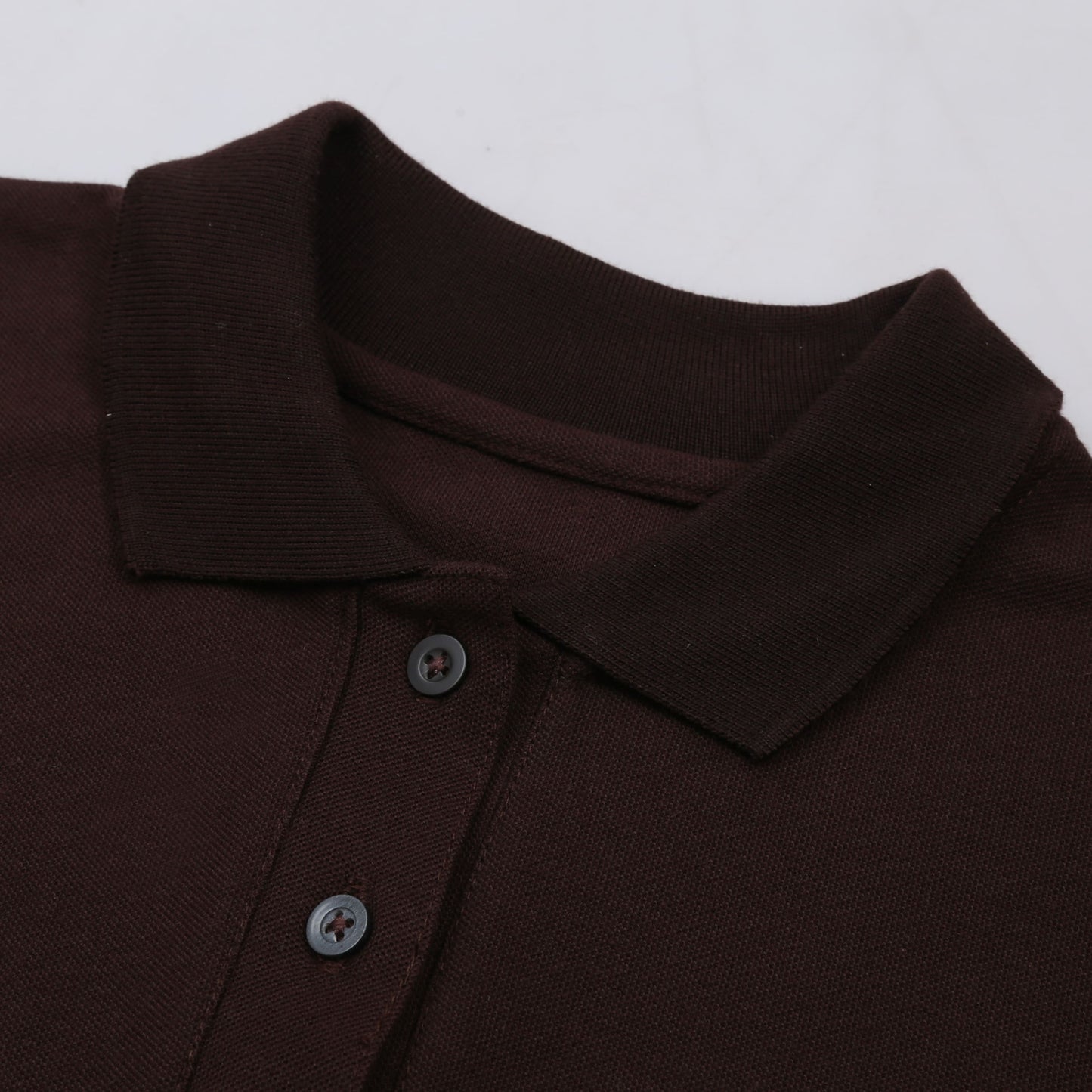 Polo 7 Top in Brown/Aqua