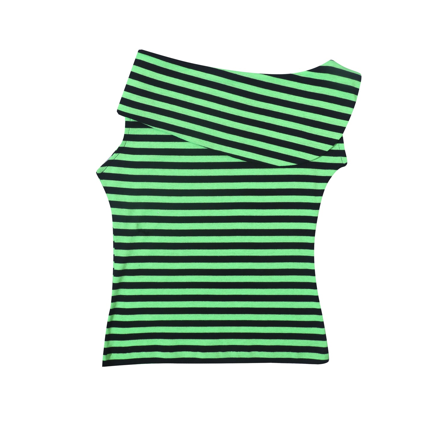 Stripes Boat Neck Top in Buttercup