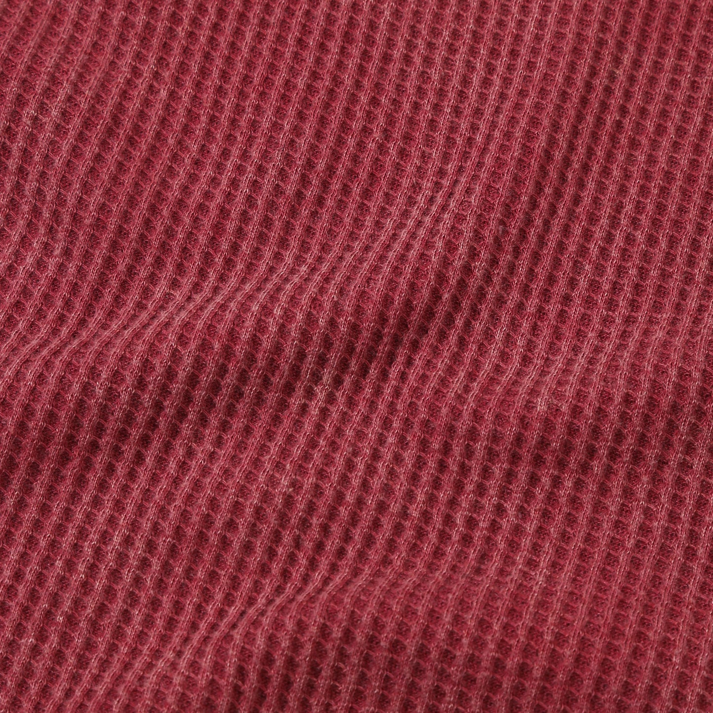 Waffle Washed Tee in Red