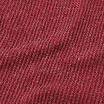 Waffle Washed Tee in Red