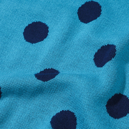Polkadot Knit Top - Teal