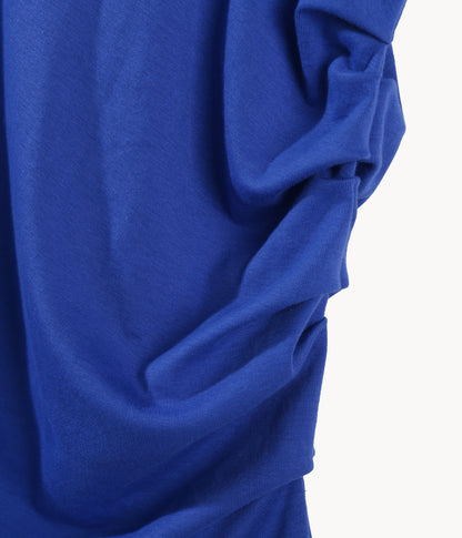 Pleated Tee in Blue
