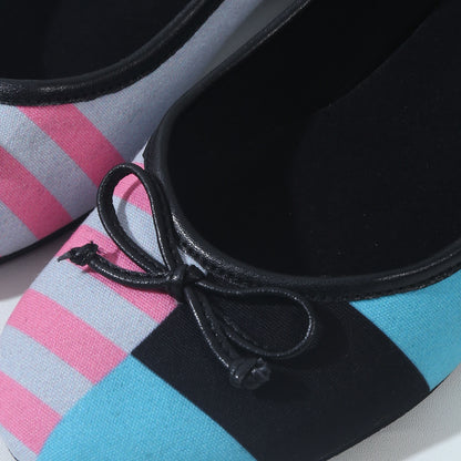 Stripes Ballet Flats