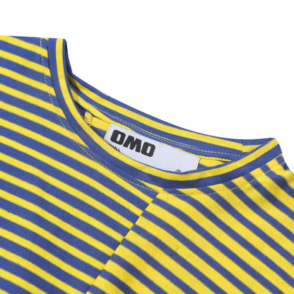 Stripes Asymmetric Top in Blue/Yellow