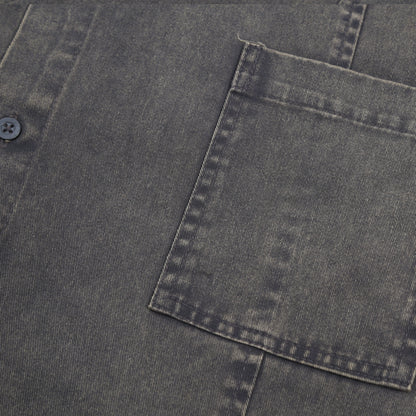 Washed Chore Jacket in Grey