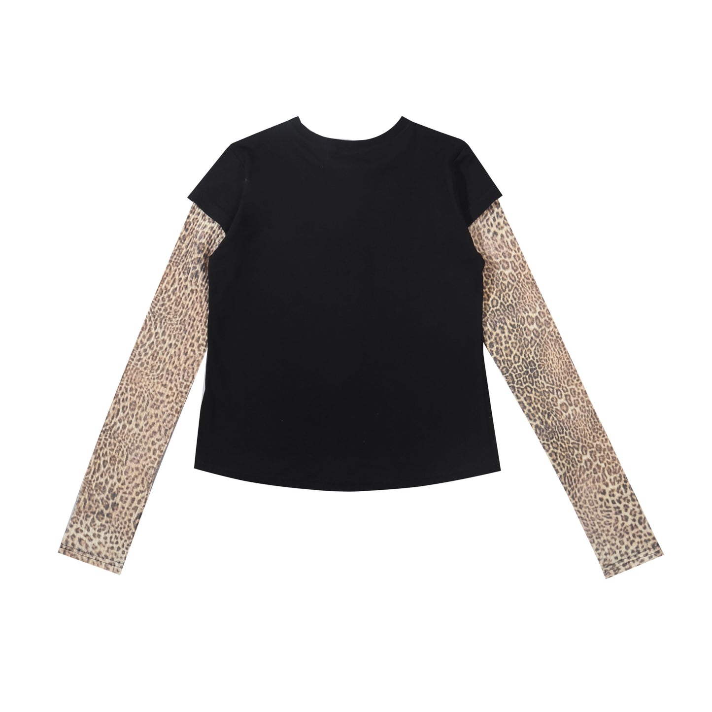 Leopard Henley Top