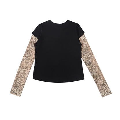 Leopard Henley Top
