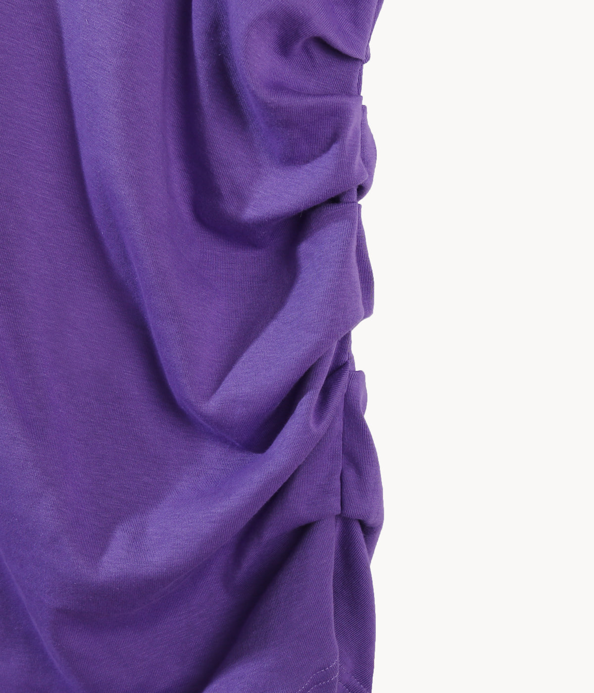 Pleated Tee in Purple