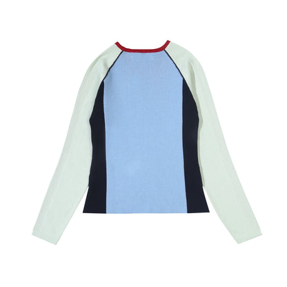 Raglan Knit Top - Navy