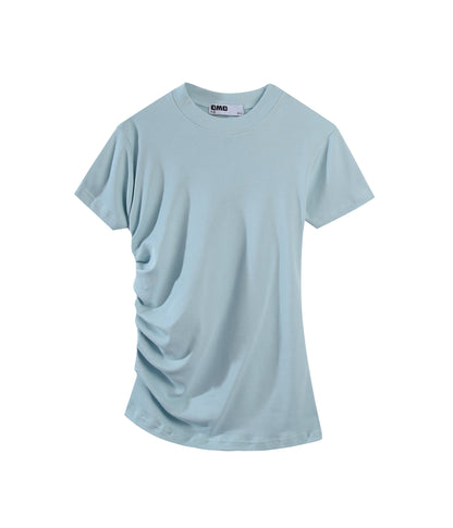 Pleated Tee in Mint