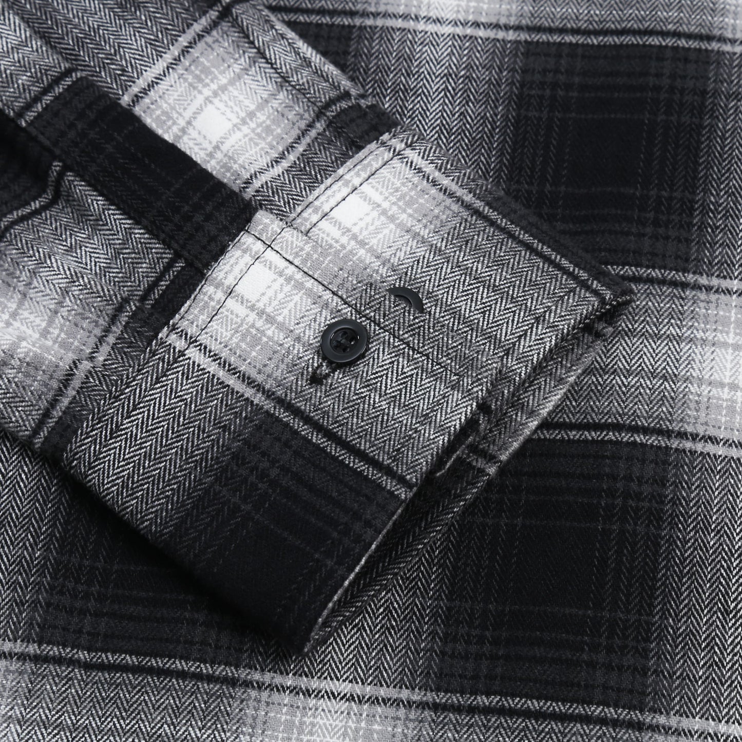 Flannel Pattern Shirt in Black/White