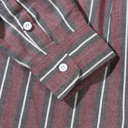 Washed Stripes Long Sleeve Shirt