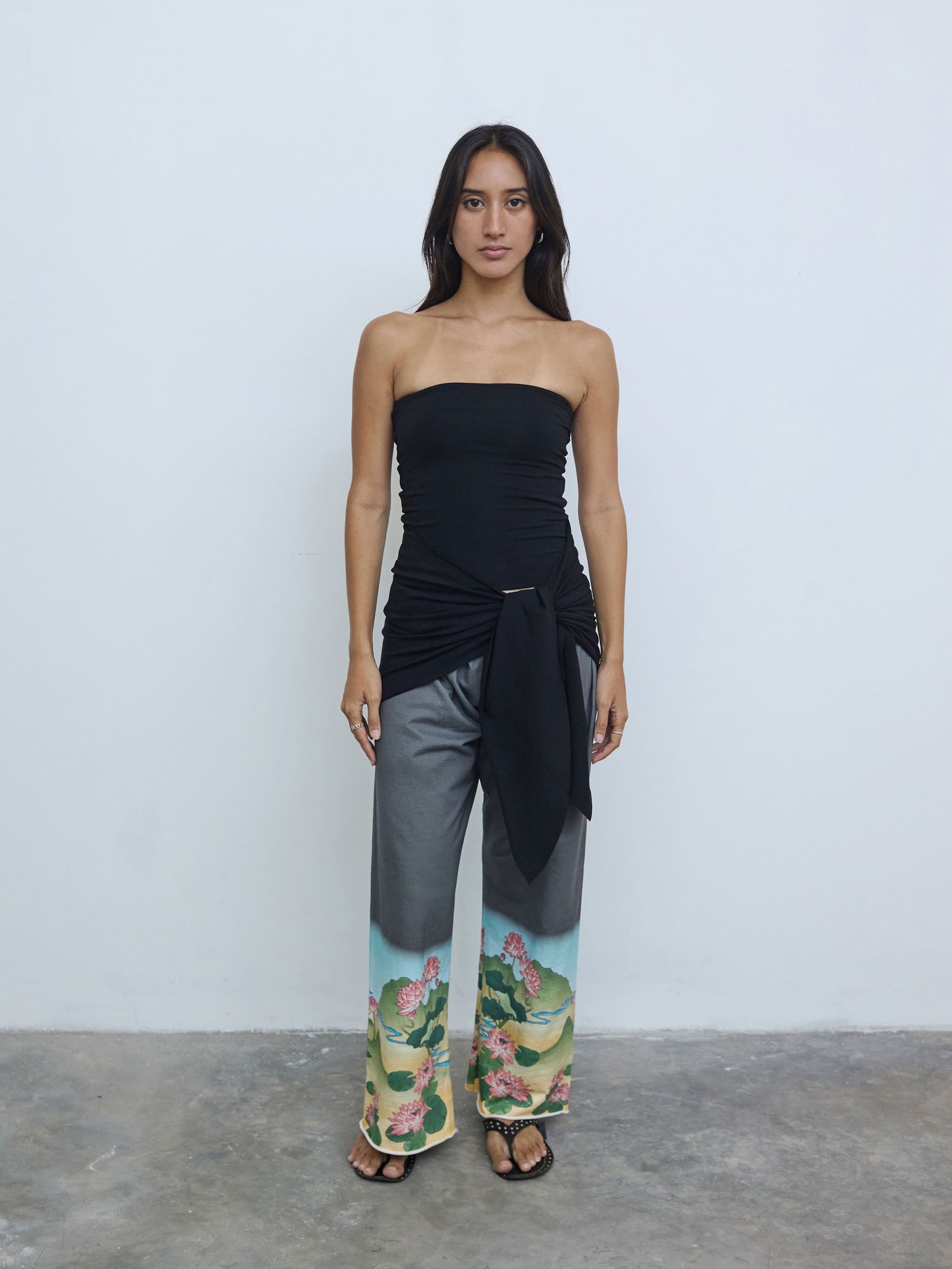 Wrap Tube Top in Black