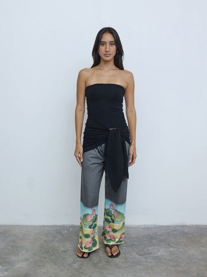 Wrap Tube Top in Black