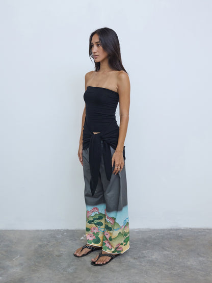 Wrap Tube Top in Black