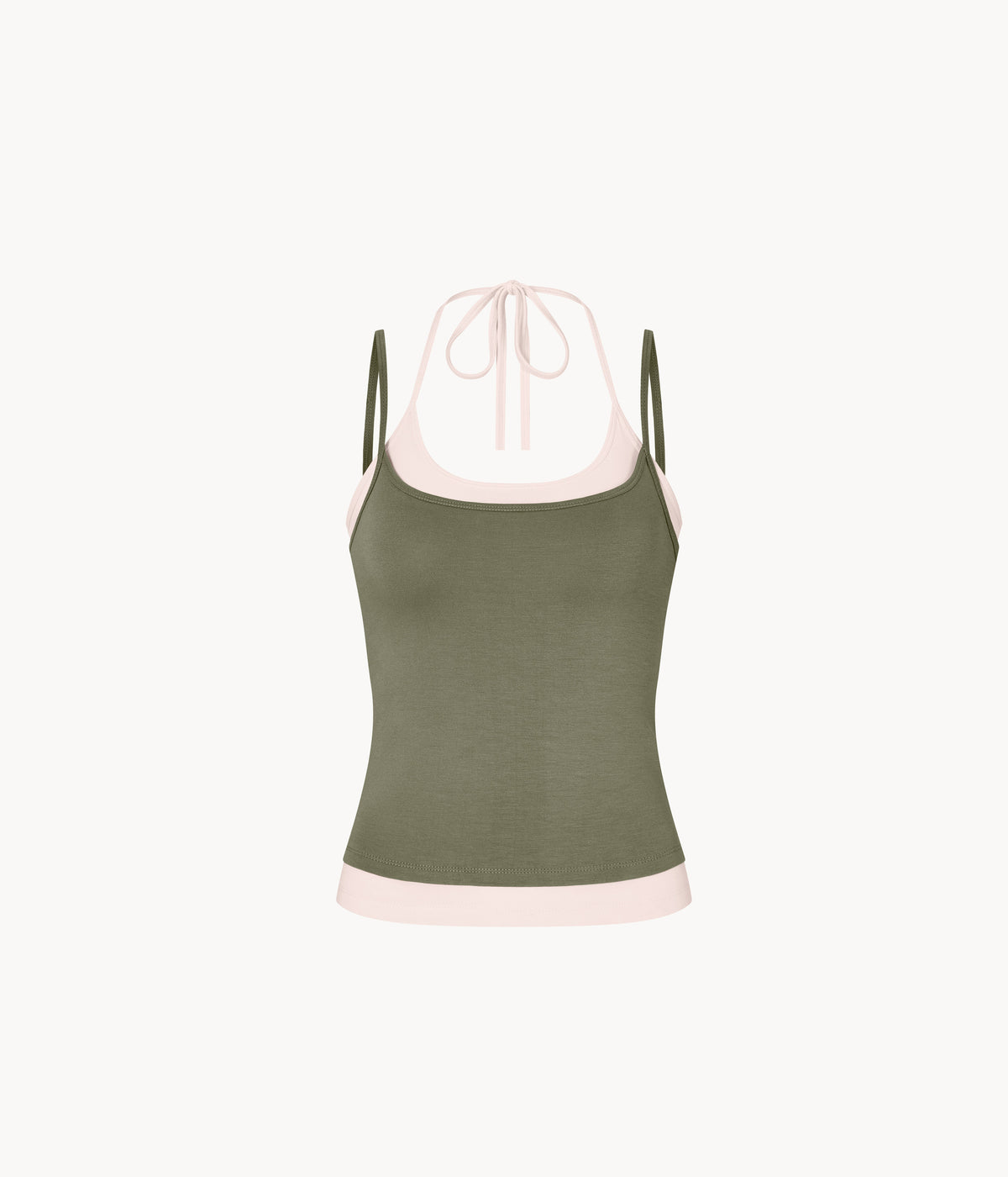 Layered Halter Neck Tank