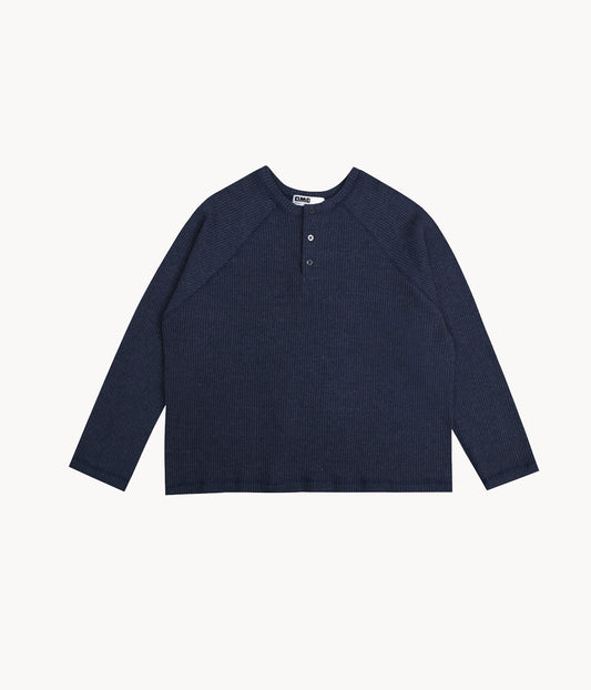 Henley Raglan Long Sleeve Top