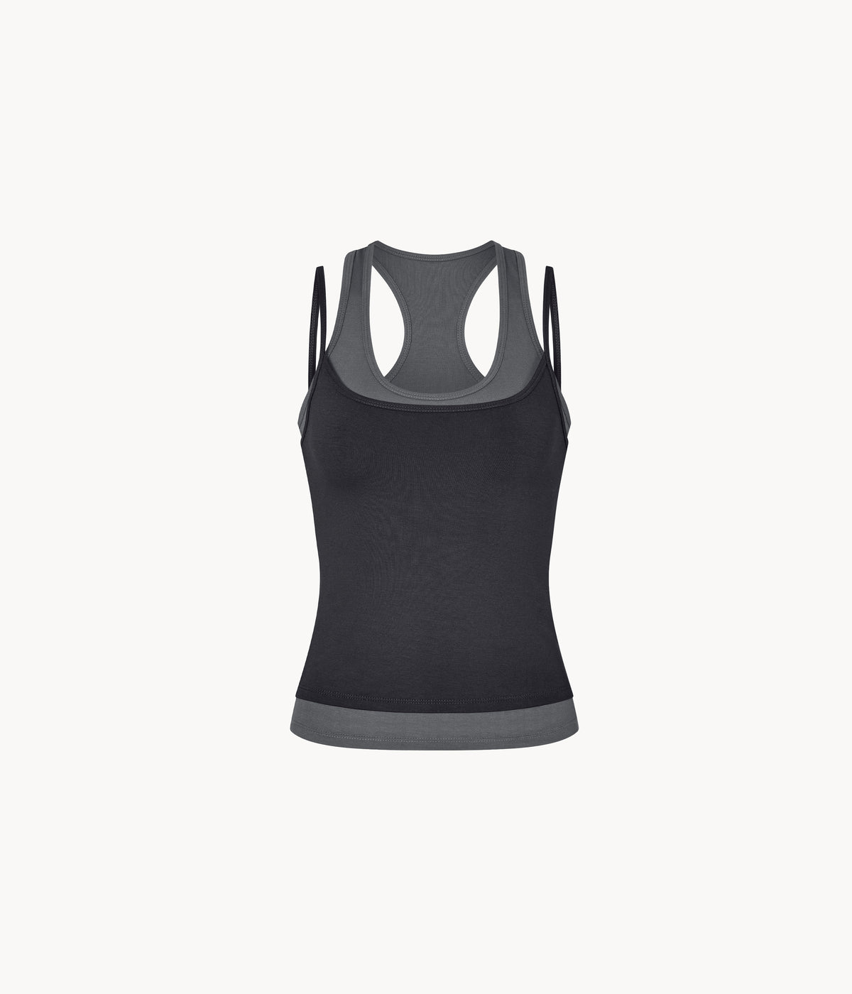 Layered Crew Neck Tank