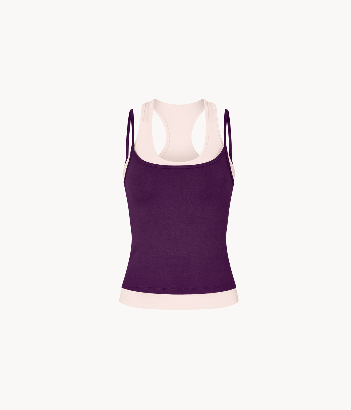 Layered Crew Neck Tank