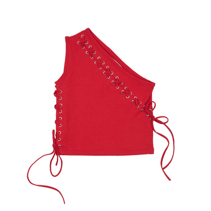Cross One Shoulder in Red