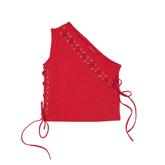 Cross One Shoulder in Red