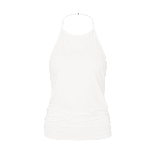 Backless Top in White
