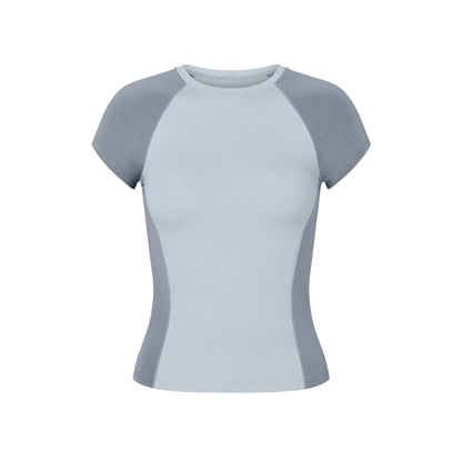 Raglan T-shirt in Stone/Sky
