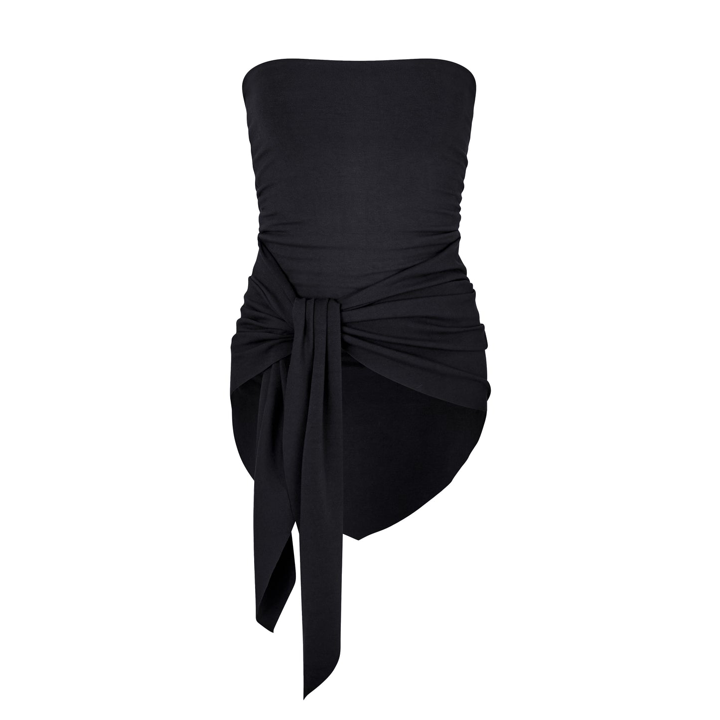 Wrap Tube Top in Black