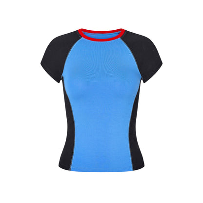 Raglan T-shirt in Midnight/Blue