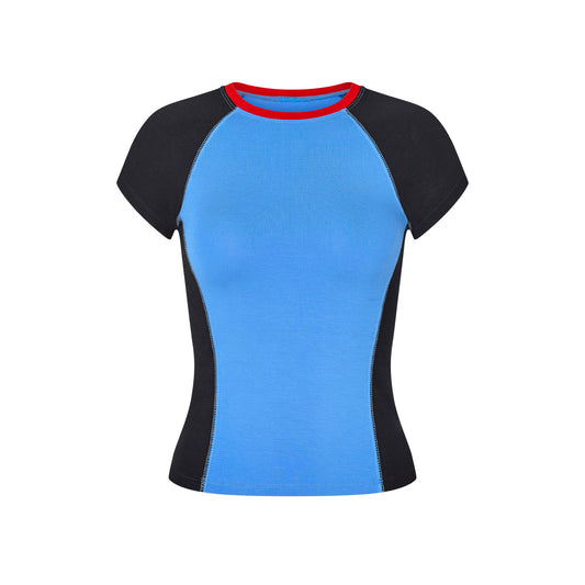 Raglan T-shirt in Midnight/Blue