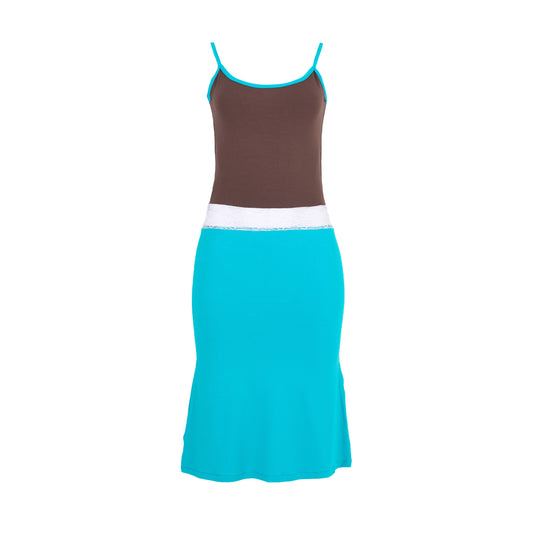 Sana Dress in Brown/Tosca