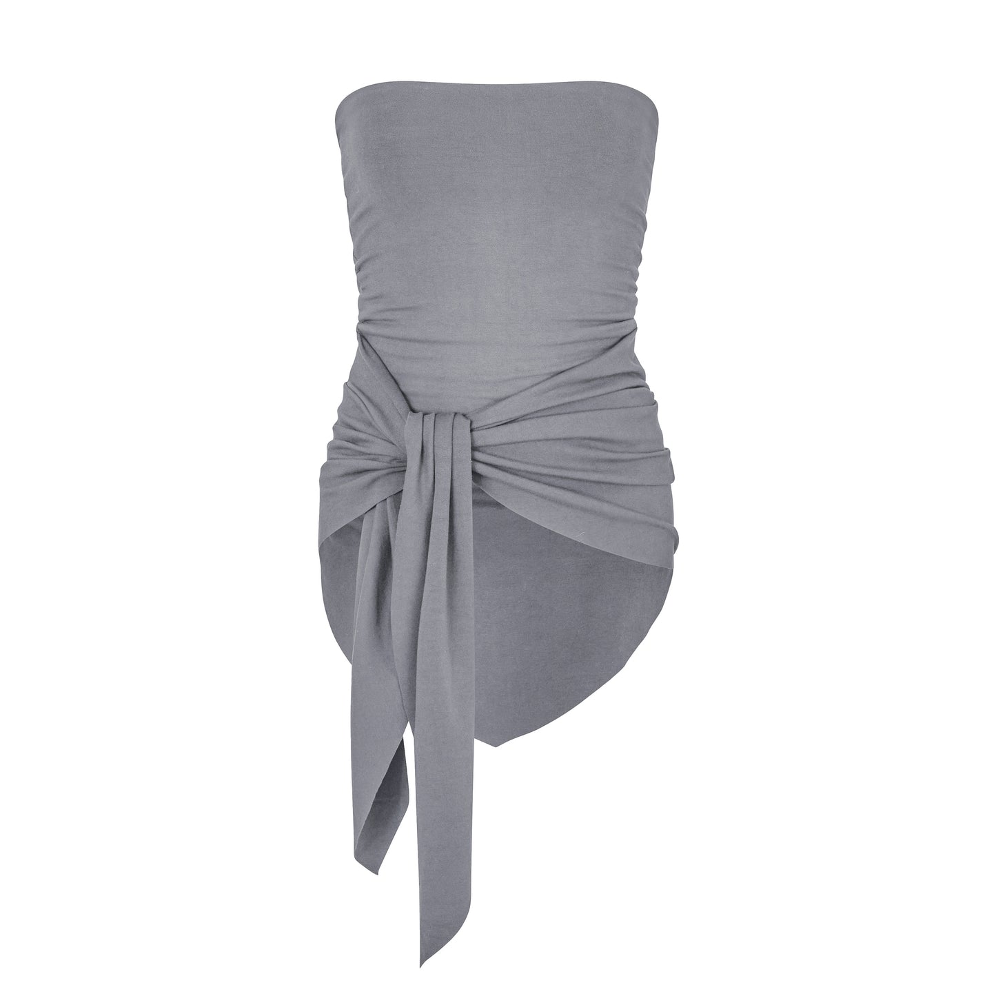 Wrap Tube Top in Smoke