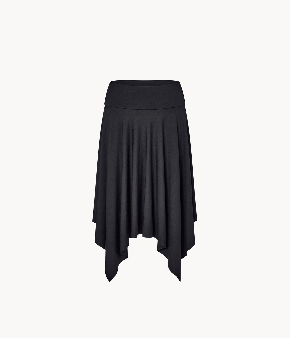 Asymmetric Fold Over Skirt