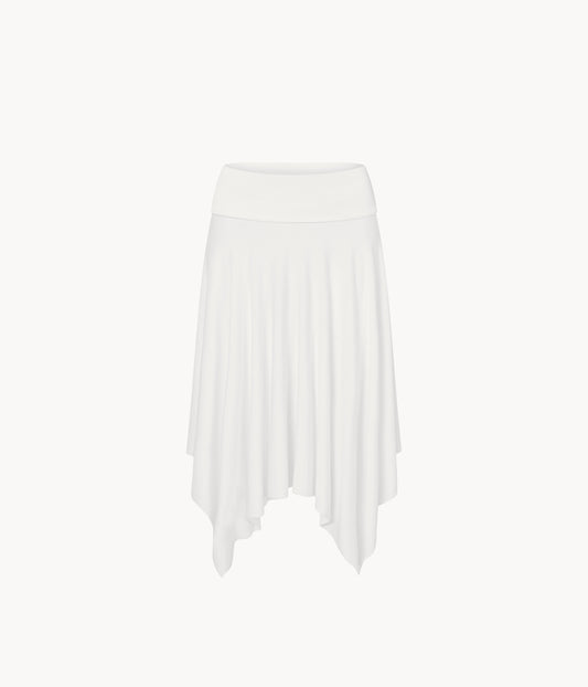 Asymmetric Fold Over Skirt
